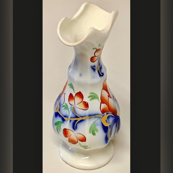 1845 Vintage Ewer Prestatyn Gaudy Welsh 10 Paneled Lustre Bud Vase - Picture 3 of 10